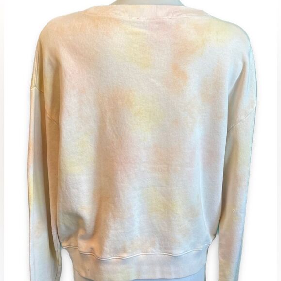All Saints We Are Pippa Tie Dye Sweatshirt| Orange/Yellow| Size: S| Flaw - Picture 2 of 7